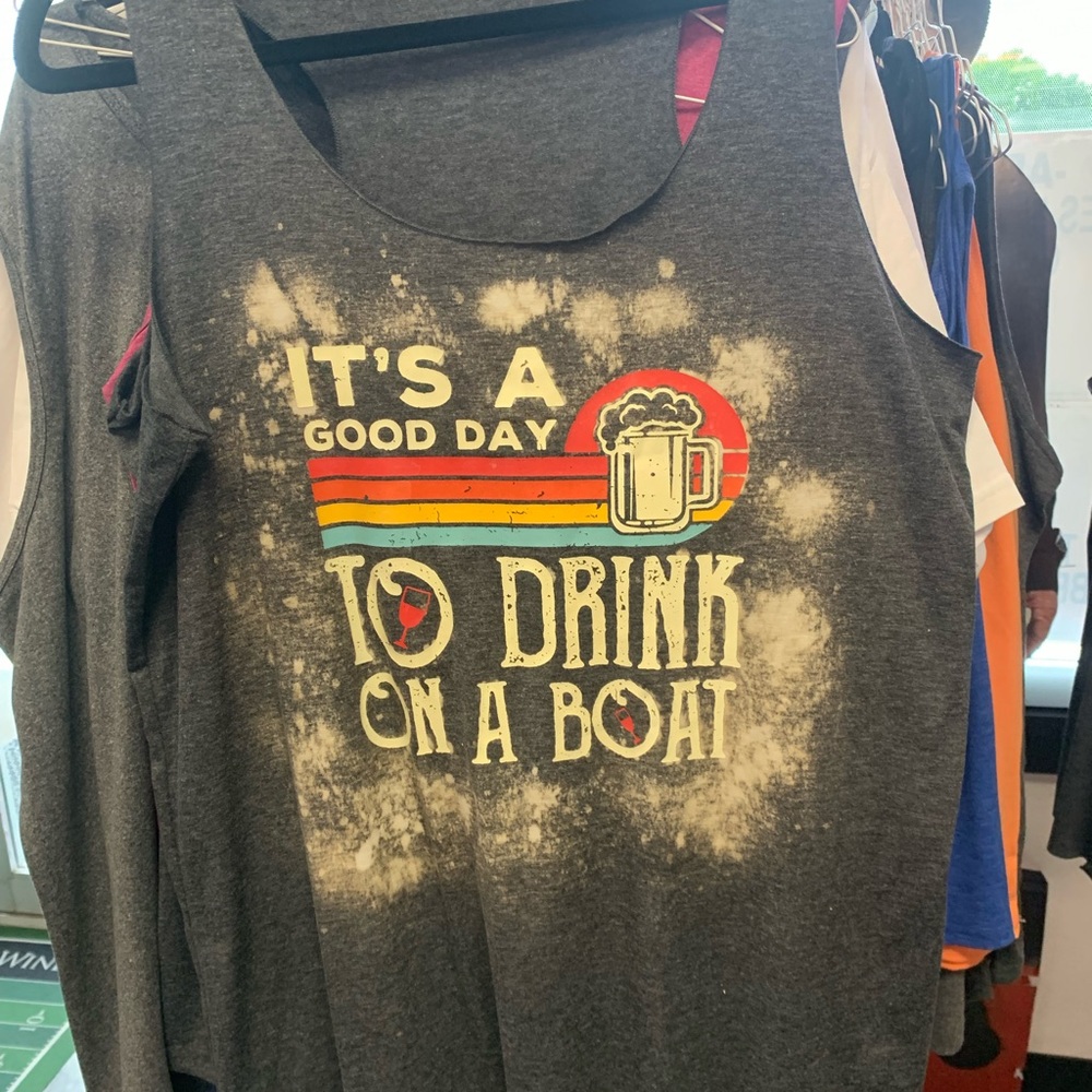 Colorful Graphic Tank Top swim suit cover up - Picture 1 of 2